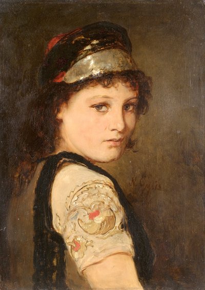 Girl from Megara by Gyzis Nikolaos